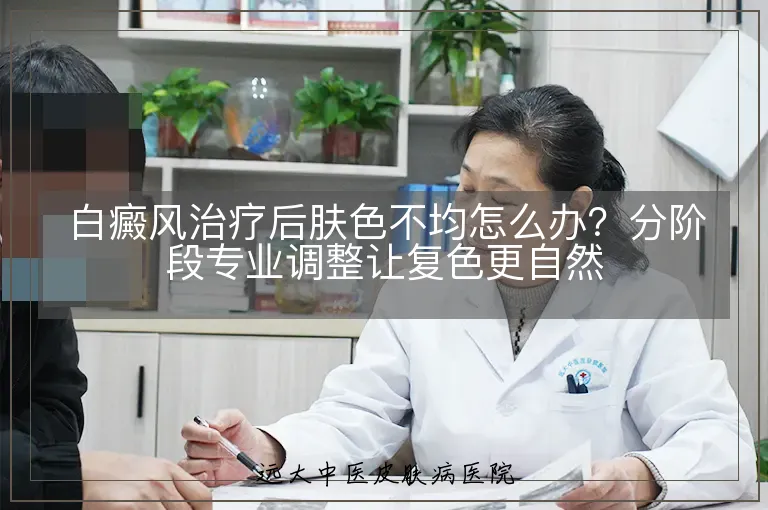 白癜风治疗后肤色不均怎么办?分阶段专业调整让复色更自然
