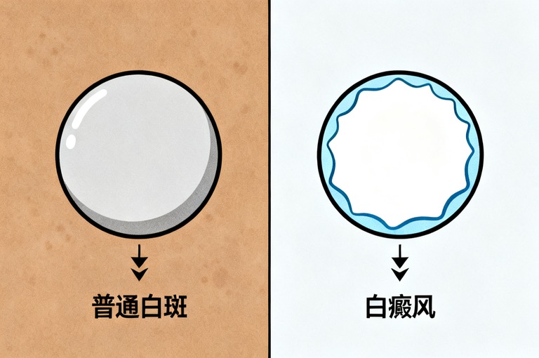 白斑和白癜风有什么区别，怎么判断是不是白癜风